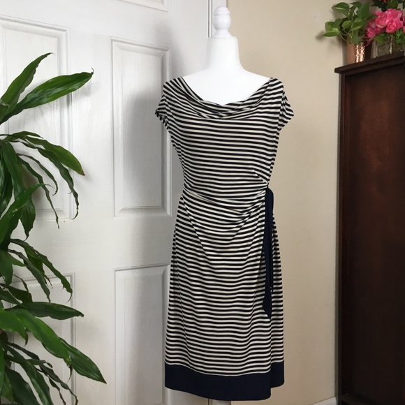 Motherhood Maternity Dresses & Skirts - Motherhood Maternity Striped Sleeveless Dress Med